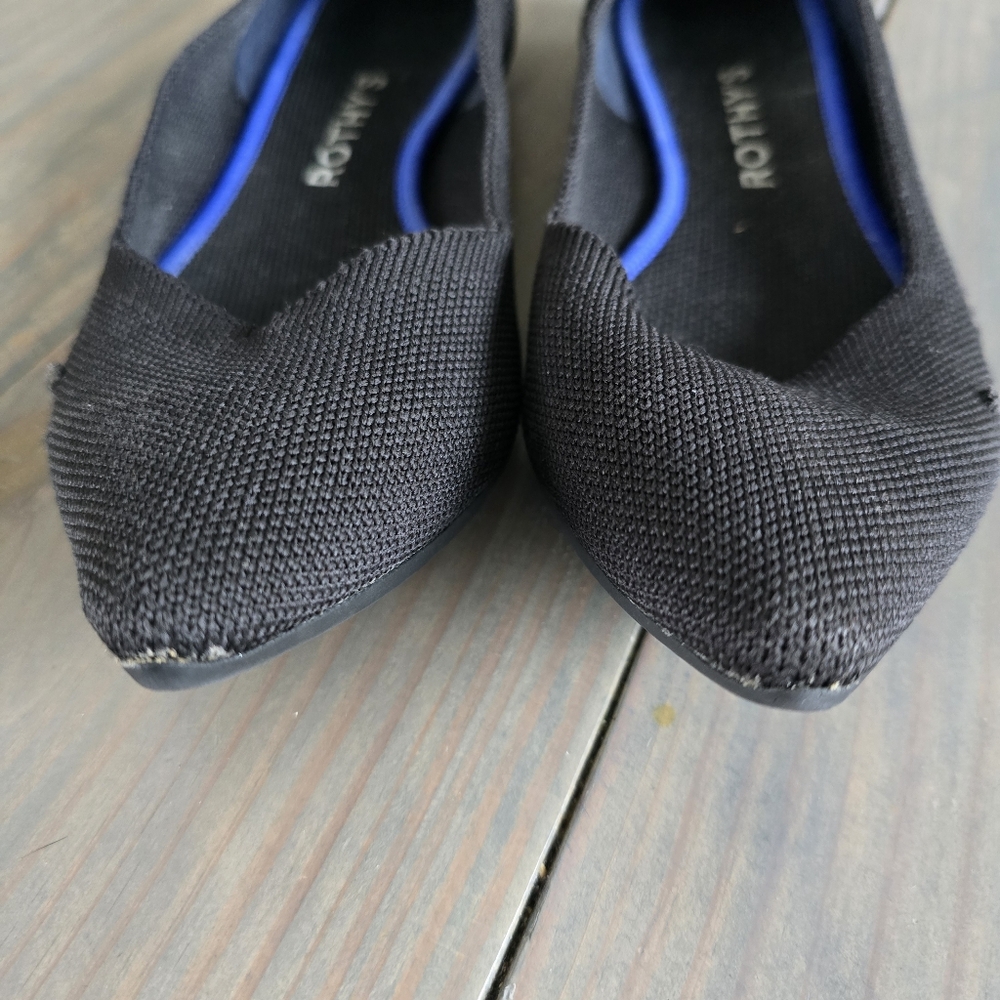 Rothys the point black ballerina flats size 8 - Picture 4 of 10